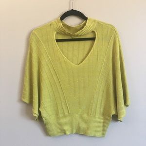 Knitted & Knotted Keyhole Cutout Sweater XS